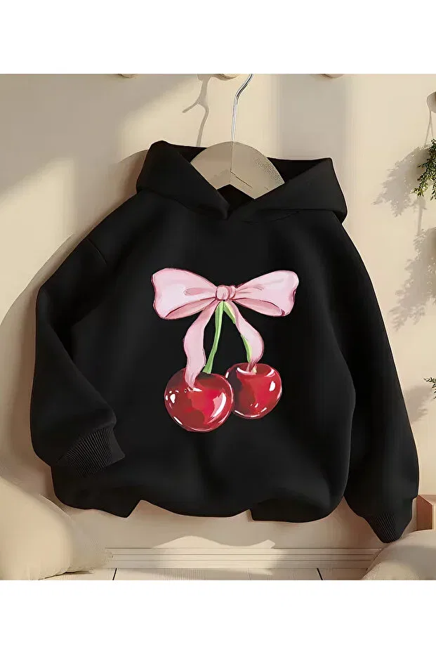 Детская толстовка с капюшоном хлопковая Cactus Collection, Black