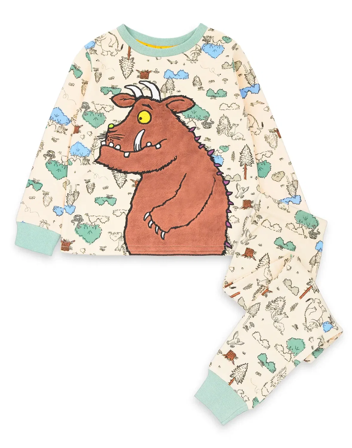 Детский комплект пижамы с длинным рукавом и длинными штанинами Gruffalo & Friends, Multi — фото 3