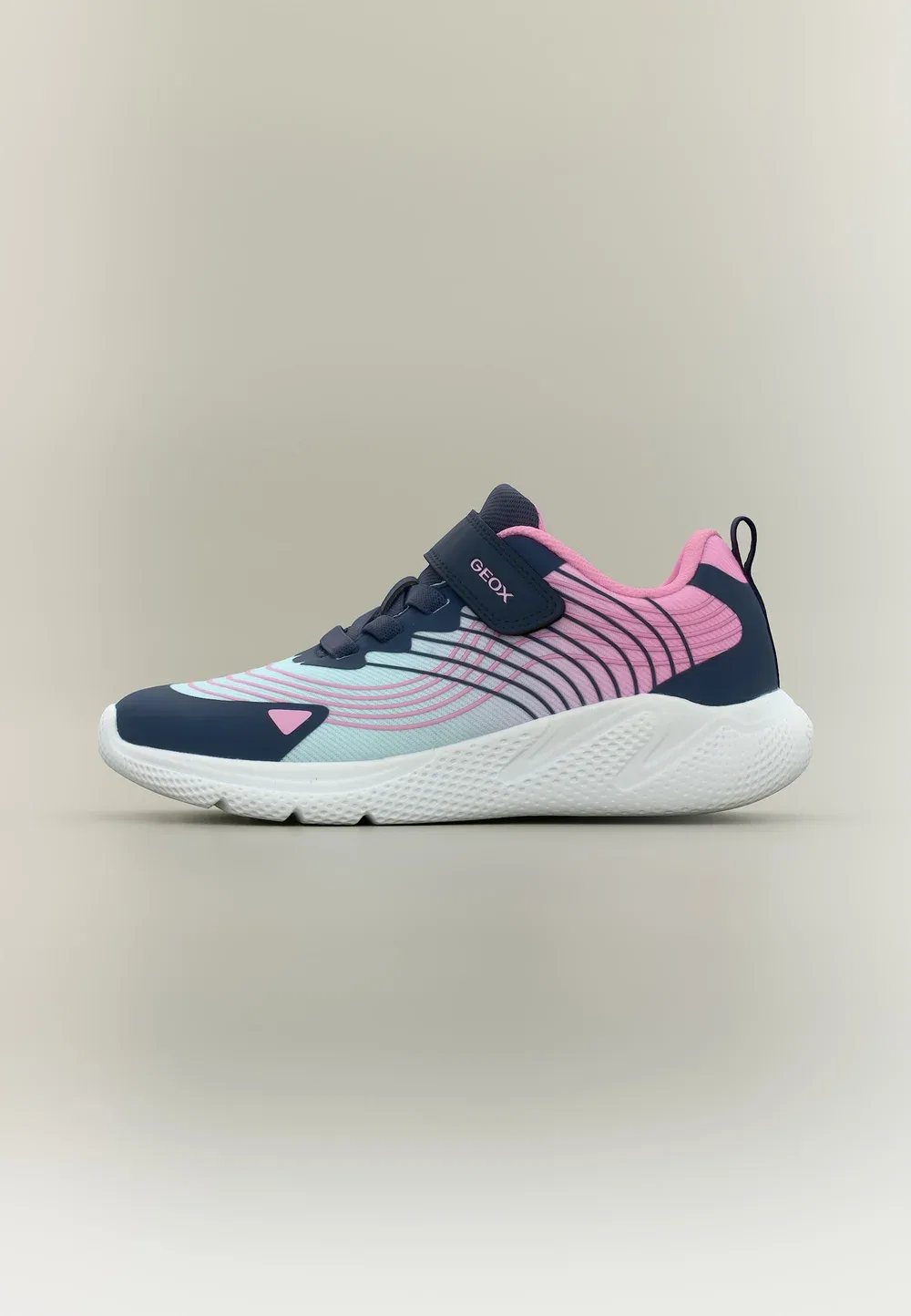 J sprintye girl - кроссовки Geox, Aqua/Pink