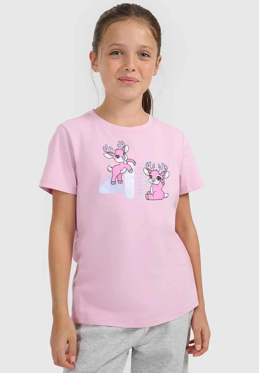 Футболка с принтом 4F, Light Pink — фото 2