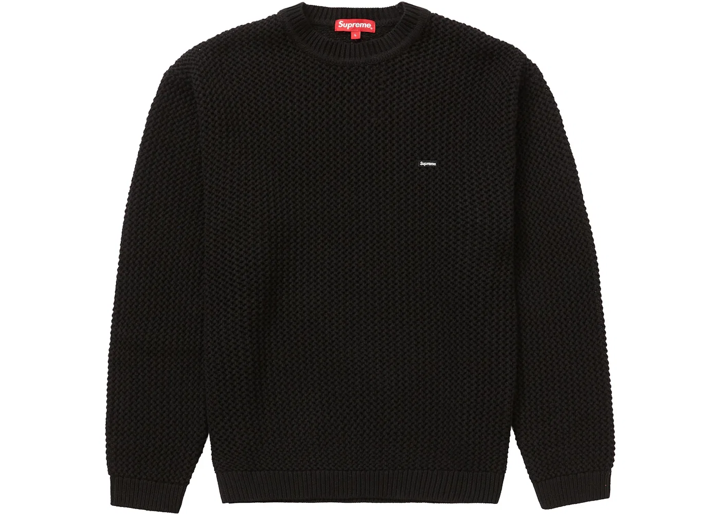 Мужской свитер с открытой вязкой Supreme, Black