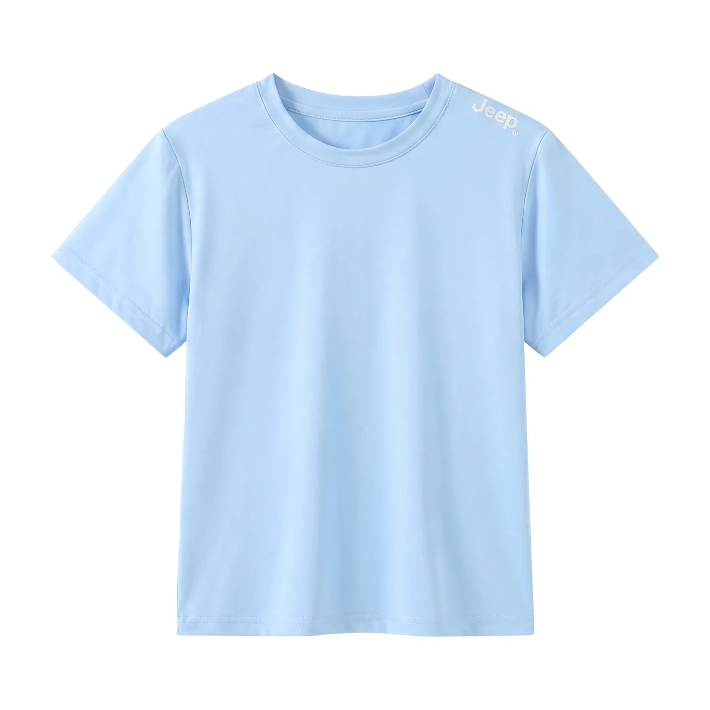 Детская футболка с круглым вырезом Jeep Grade School T Shirts Crew Neck Thin Stretch, Sky Blue