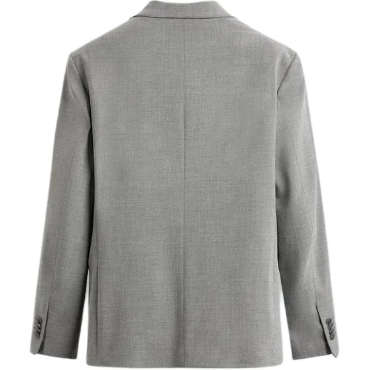 Деловой костюм свободного кроя Light Gray ZARA, Светло-серый — фото 3