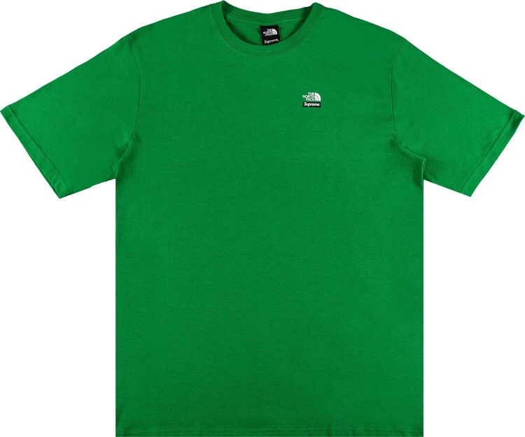 Футболка Supreme x The North Face Mountains Tee 'Green', зеленый