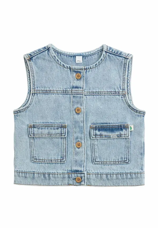 Жилет джинсовый Waistcoat Marks & Spencer, denim, деним — фото 2