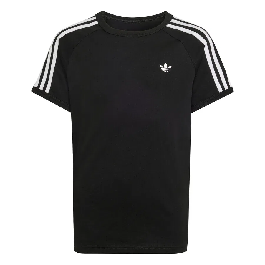Футболка ADIDAS ORIGINALS «3 полоски» черного цвета