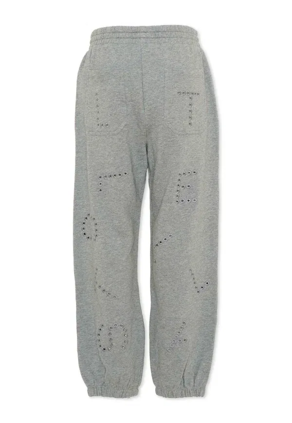 Брюки из 100% хлопка Tracksuit bottoms Stella Mccartney Kids, серый — фото 2