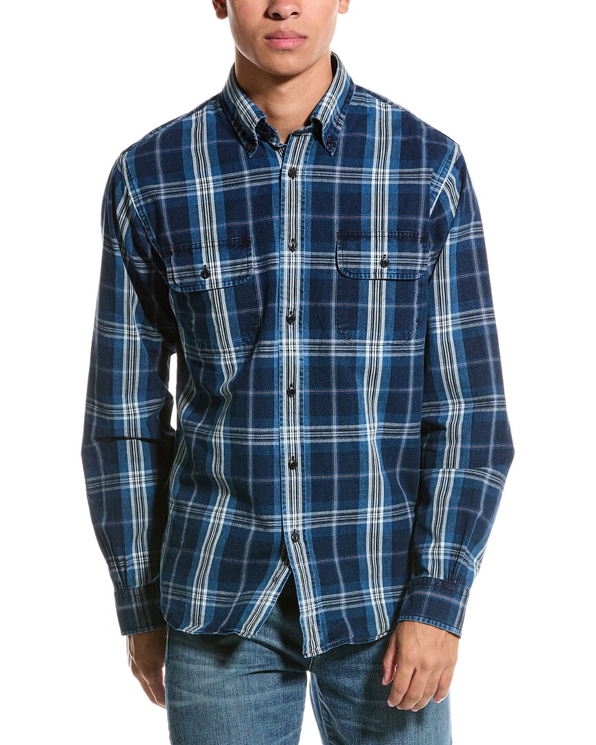 

Тканая рубашка Brooks Brothers, синий