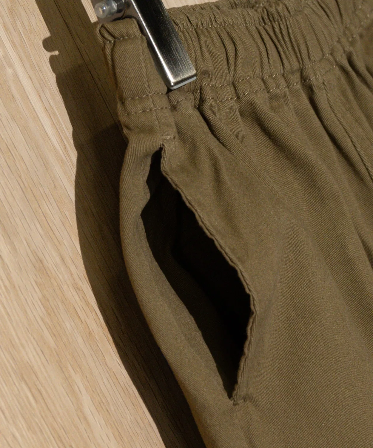 Штаны GERRY stretch twill taper pants хаки — фото 4