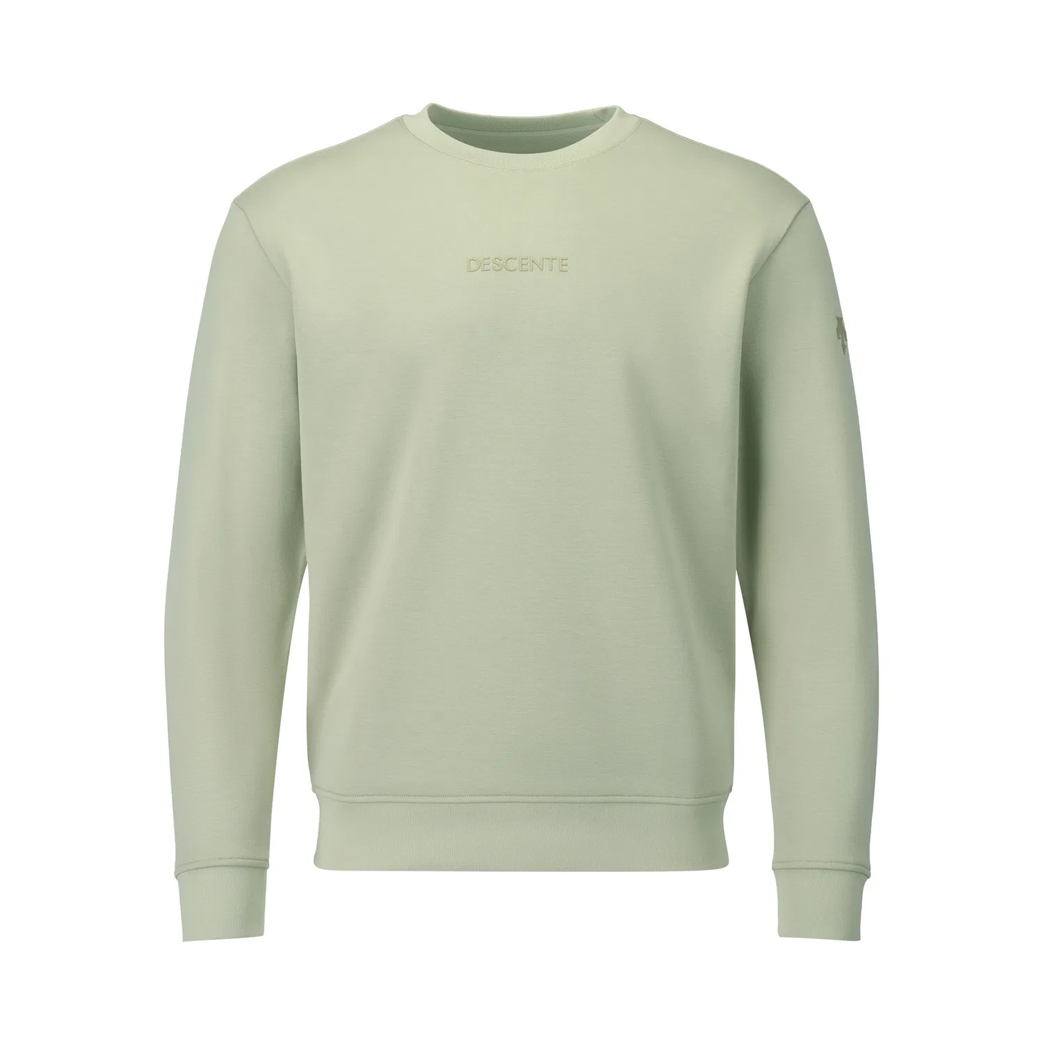 Детский свитер с круглым вырезом, свободного кроя, DESCENTE, Beige — фото 4