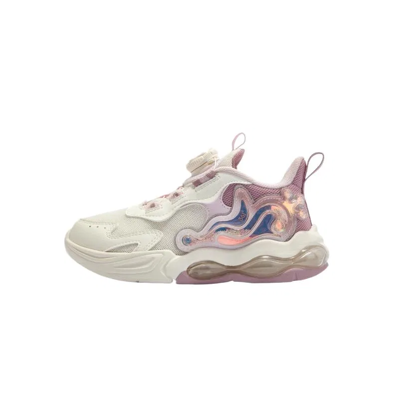 Кроссовки детские низкие Lifestyle, 361°KIDS, Feather White/Clear Water Pink/Dusty Purple