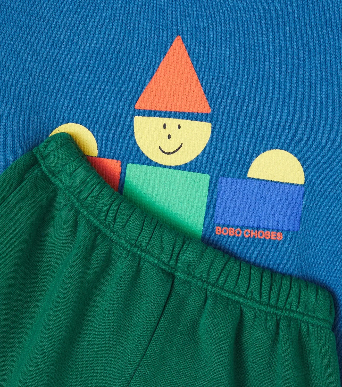 Комплект из свитшота и спортивных штанов с принтом Bobo Choses, синий — фото 3