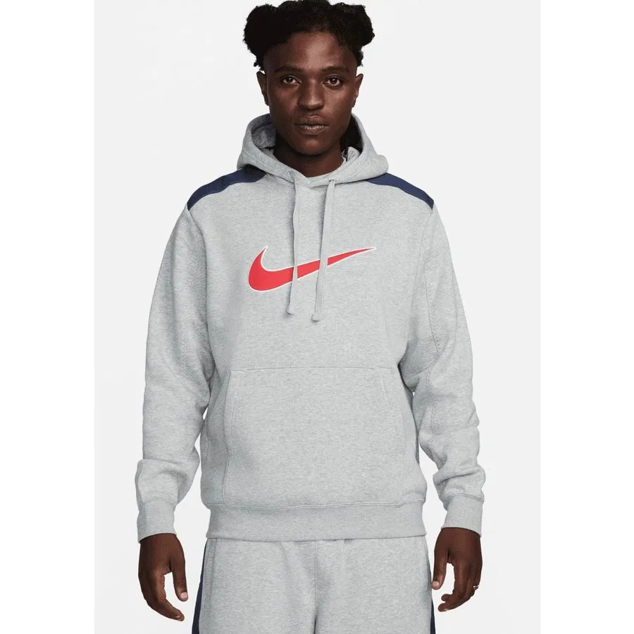 Свитшот с капюшоном Nike Sportswear Fleece, Серый