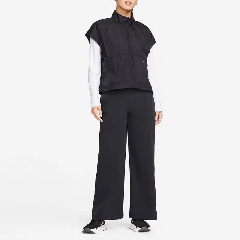 Брюки тренировочные широкие Dri-FIT Bliss Nike, черный — фото 3