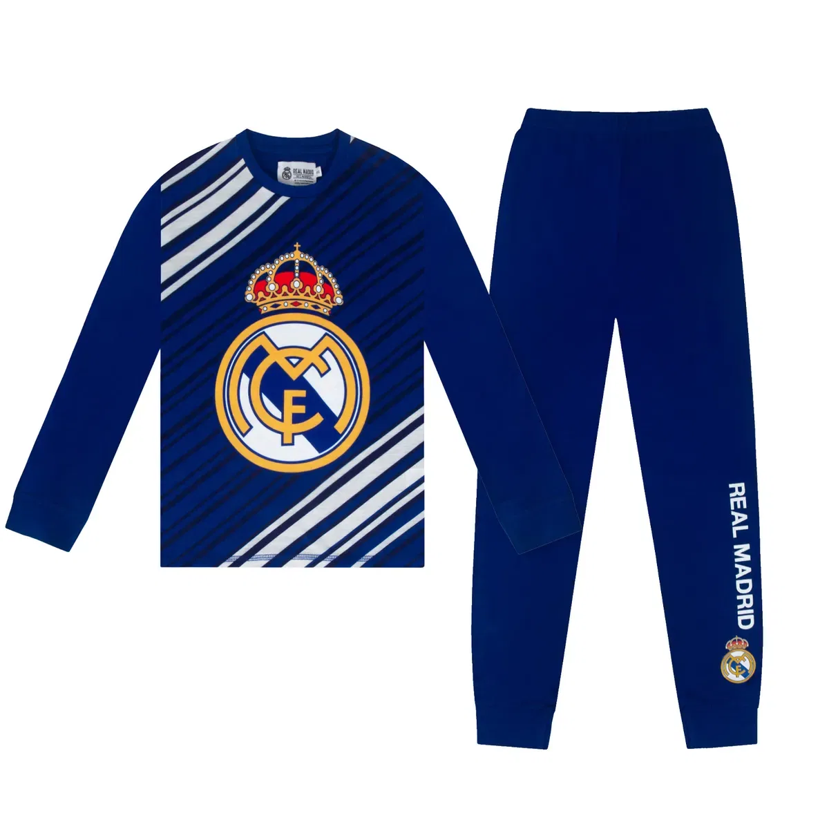 Детская пижама с длинным рукавом Real Madrid Fc, Blue