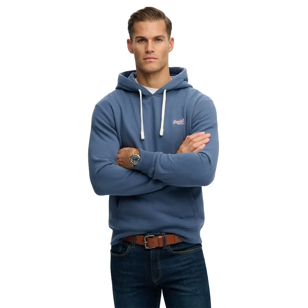 Худи классическое Essential Logo Superdry, синий