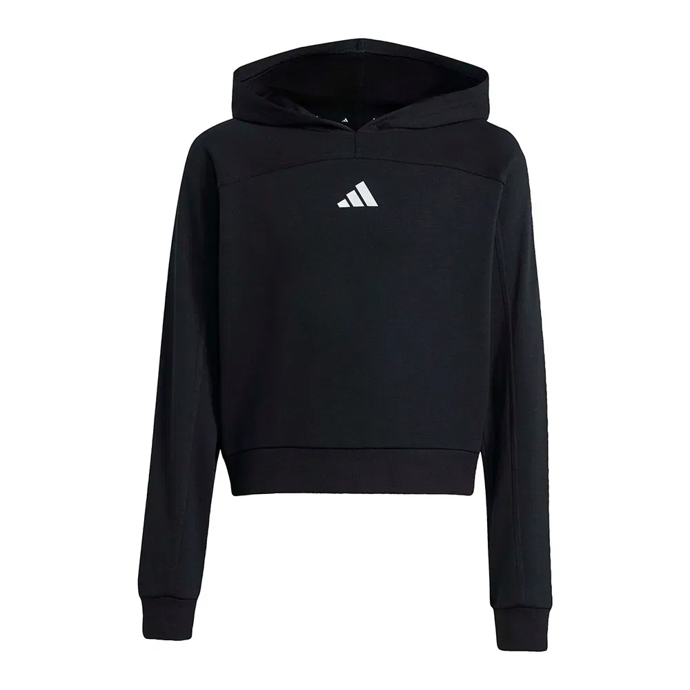 Худи укороченное Holiday Glam Adidas, черный — фото 3