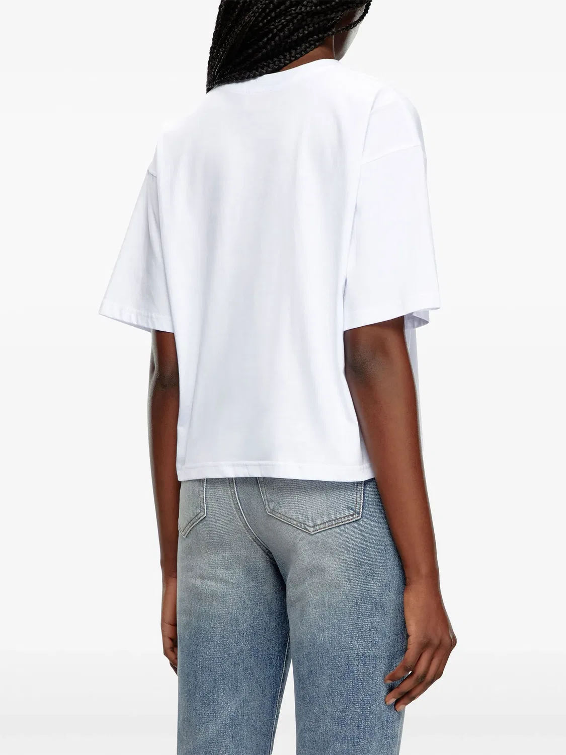 Футболка T-Buxt-Crop-Od из органического хлопка Diesel, белый — фото 4