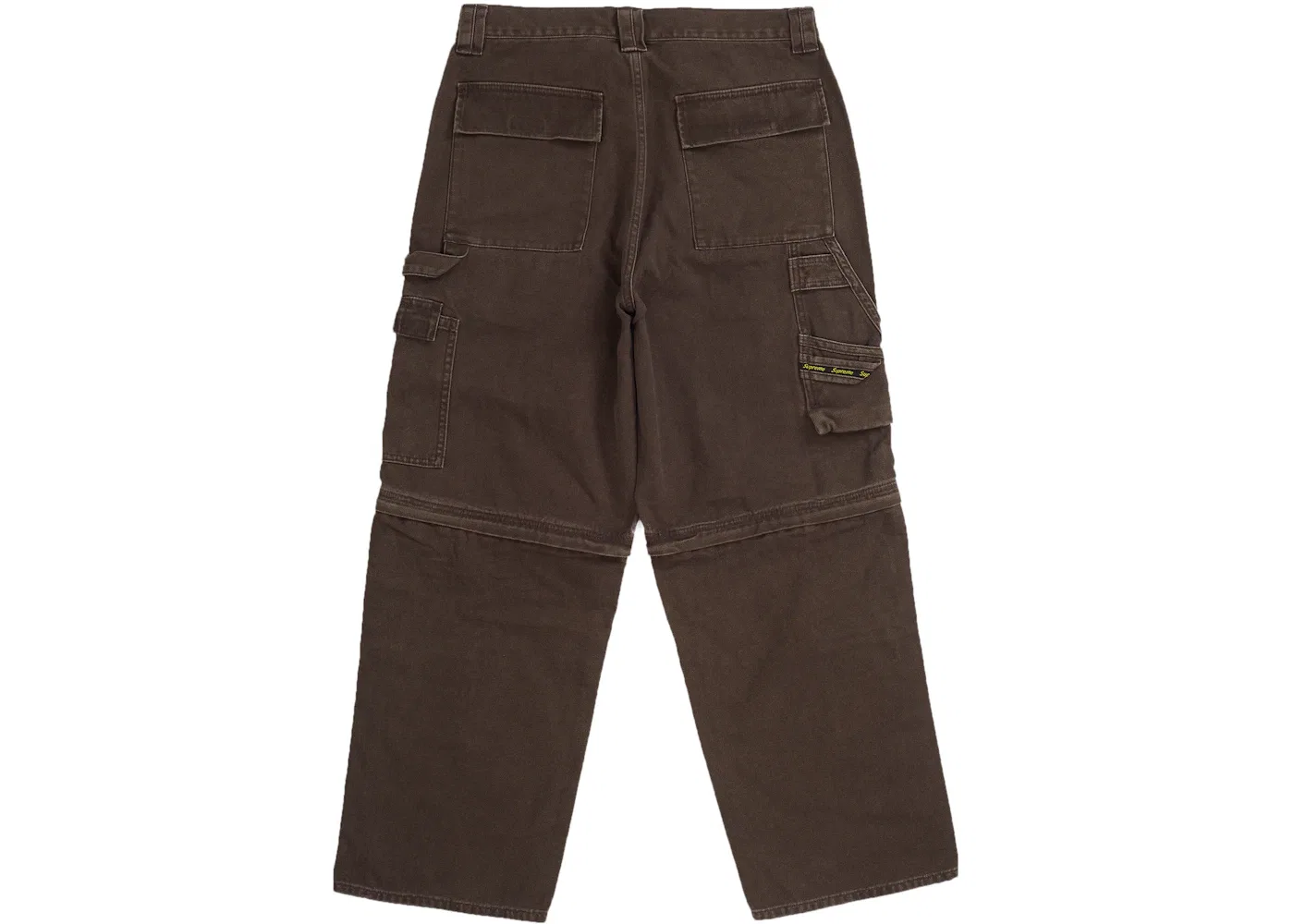Мужские брюки утилитарные Supreme Zip-Off Utility Pant (FW25), Brown — фото 2