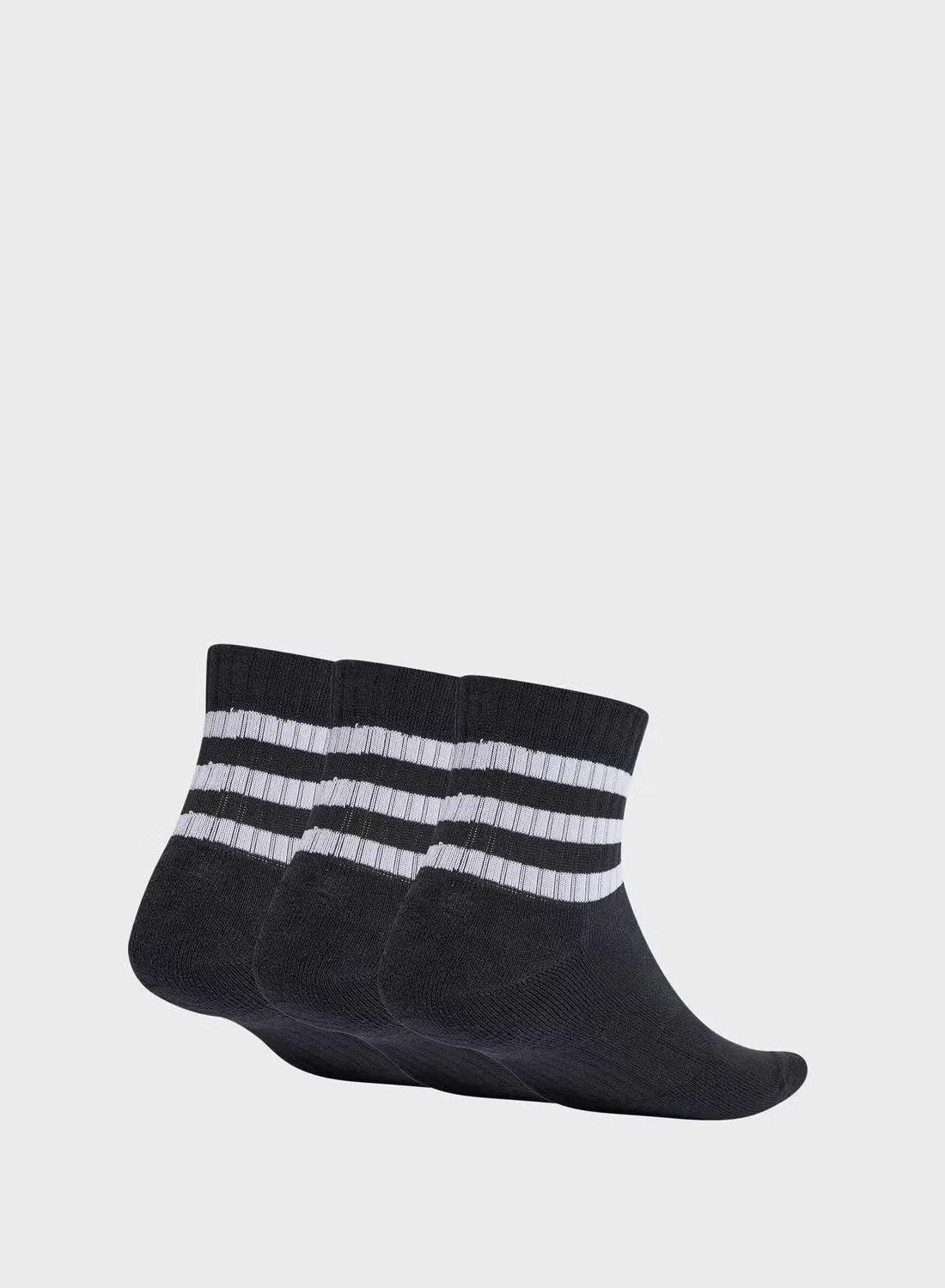 Носки низкие с амортизацией 3-Stripes Adidas, черный