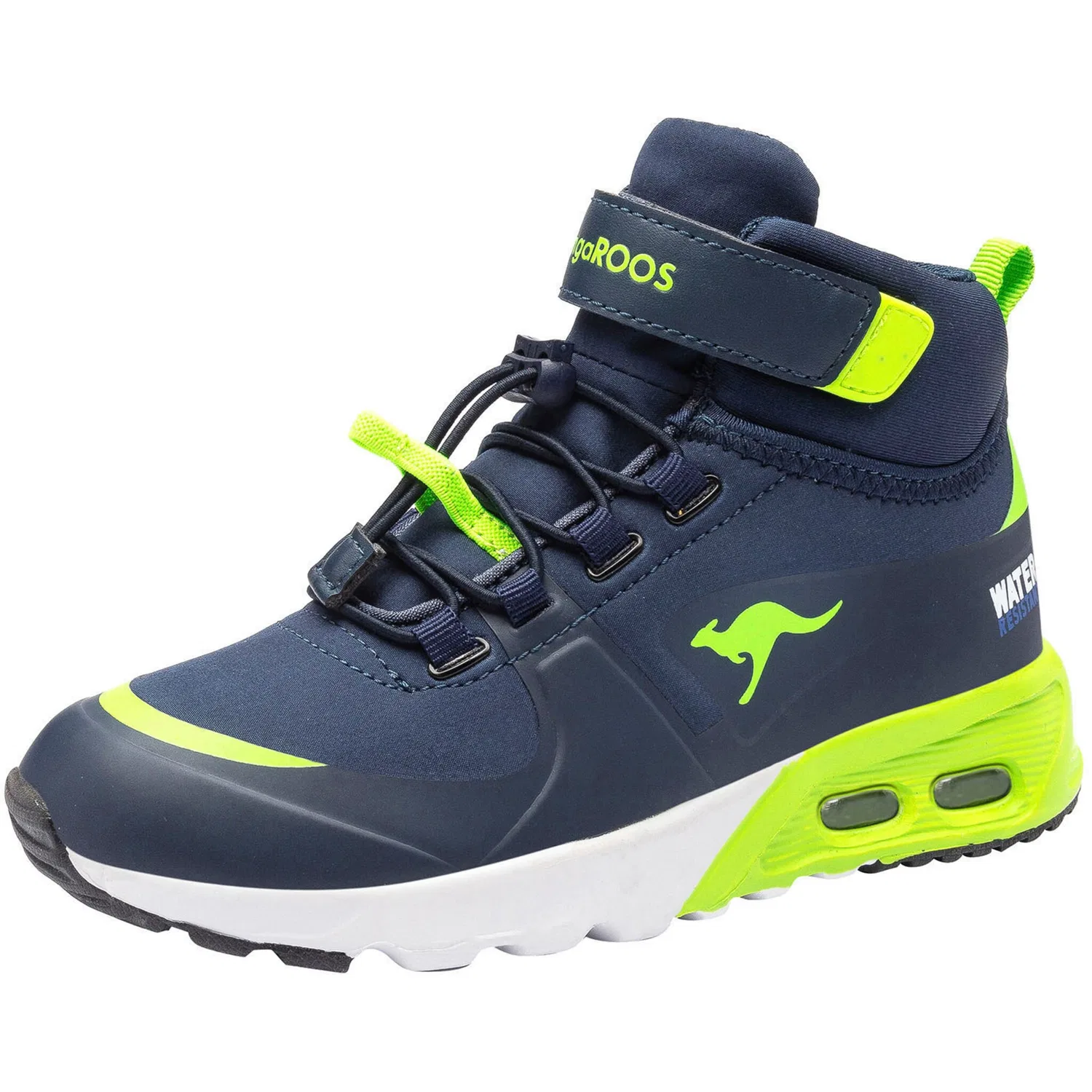 Детские кроссовки с воздушной подушкой Kangaroos, Navy/Lime