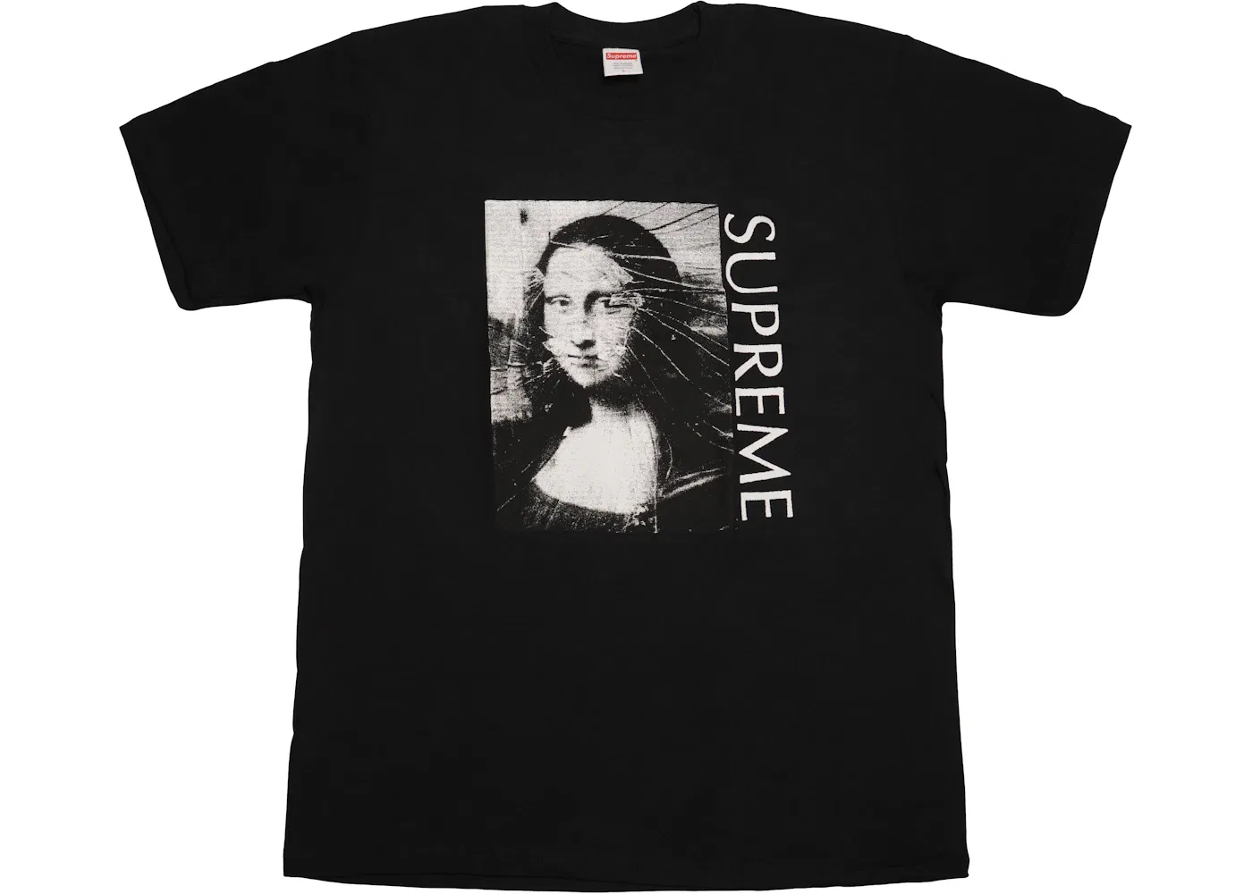 Мужская футболка с принтом Supreme Mona Lisa Tee, Black