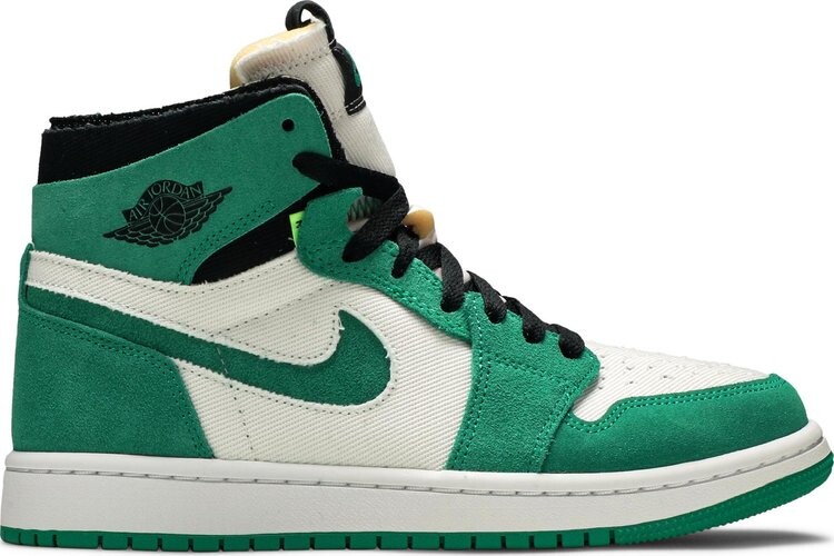Кроссовки Wmns Air Jordan 1 High Zoom Comfort Stadium Green, белый