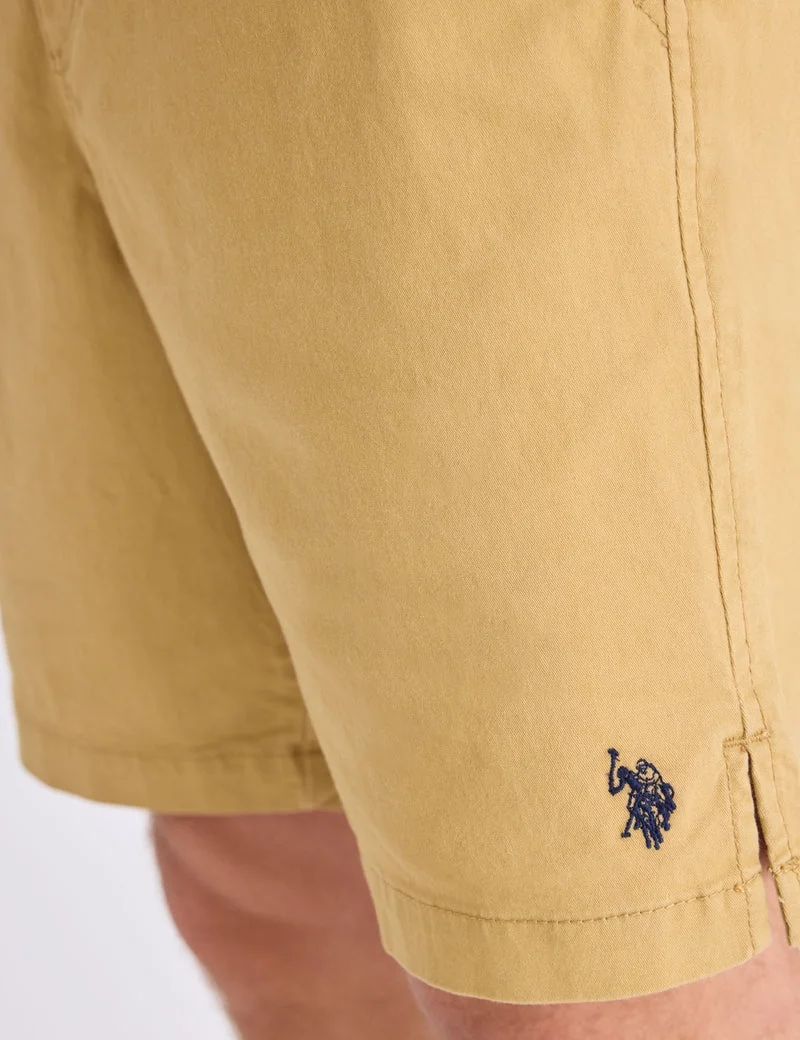 Мужские шорты U.S. Polo Assn. 8" Twill Jogger, хаки — фото 4
