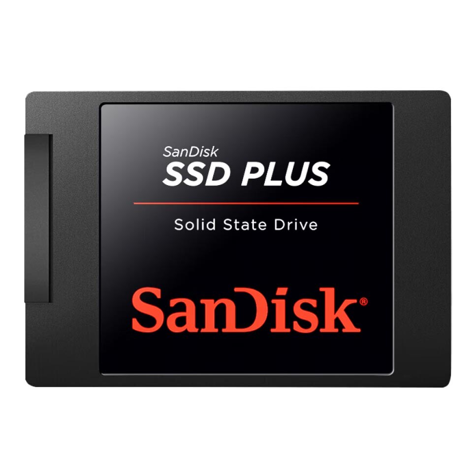 

Твердотельный накопитель SanDisk SSD Plus, 480 Гб, SATA, черный