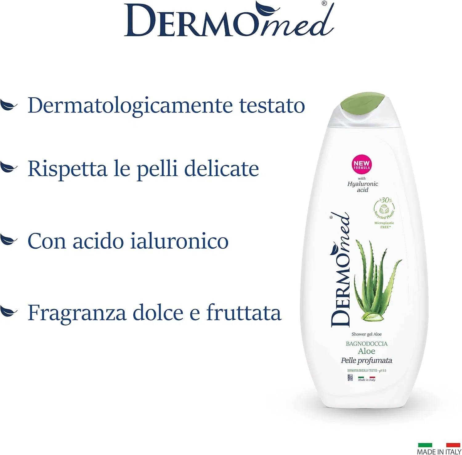 Гель для душа Dermomed Purifying Aloe, 8x650 мл, Beni Culinari — фото 2