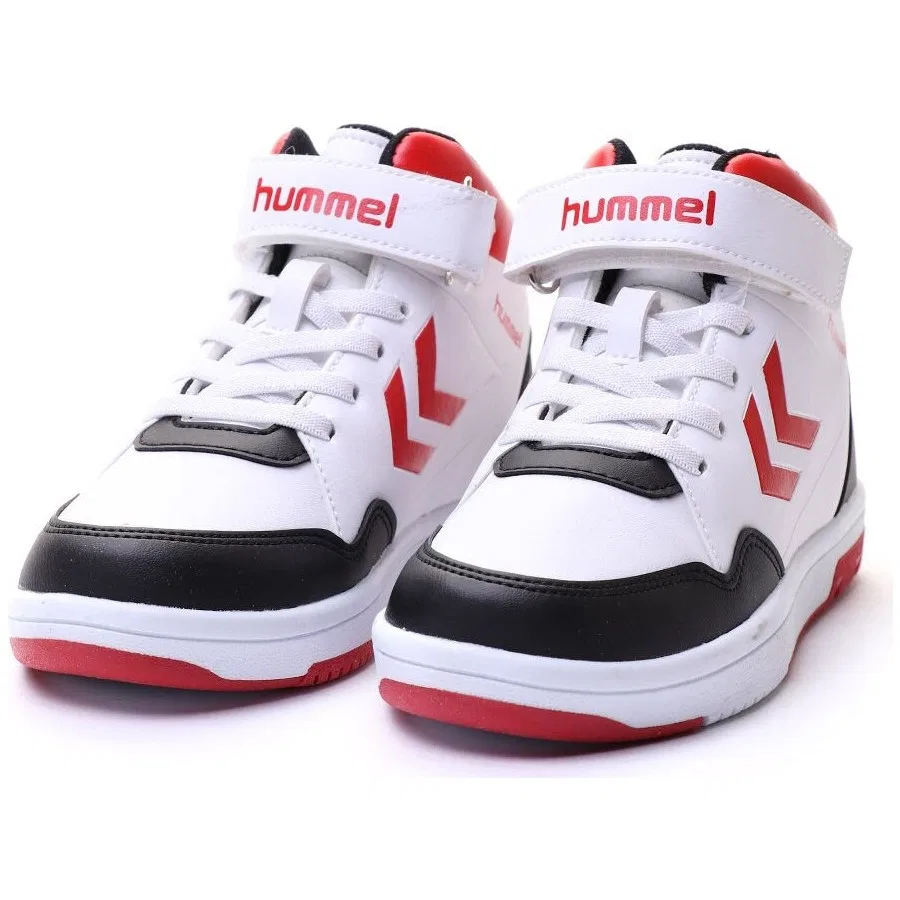 Детские кроссовки Hummel Melody, Бело-черно-красный — фото 4