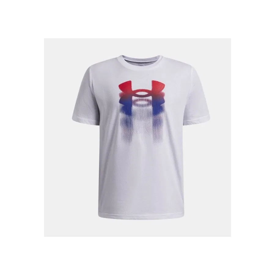 Детская футболка с принтом UA Logo Blur Under Armour, Белый