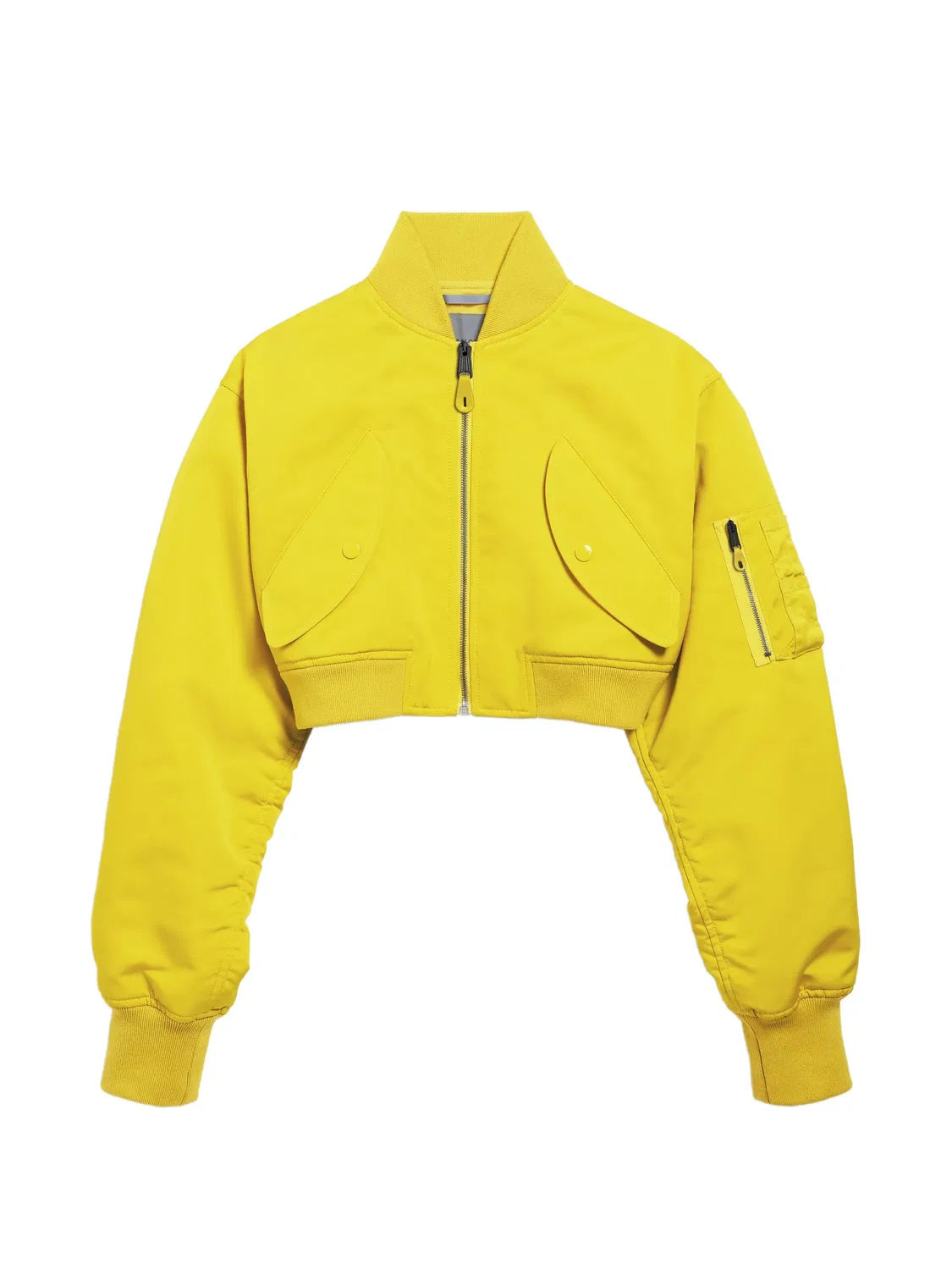 Balenciaga Бомбер укороченный желтый