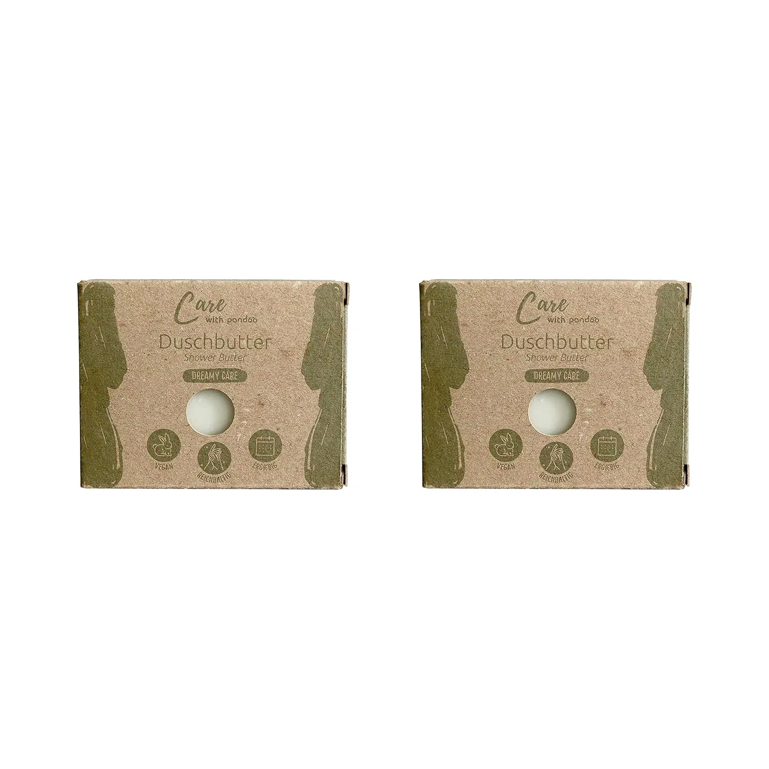Твердое мыло для душа Shower Butter, 100 г, 2 шт, pandoo