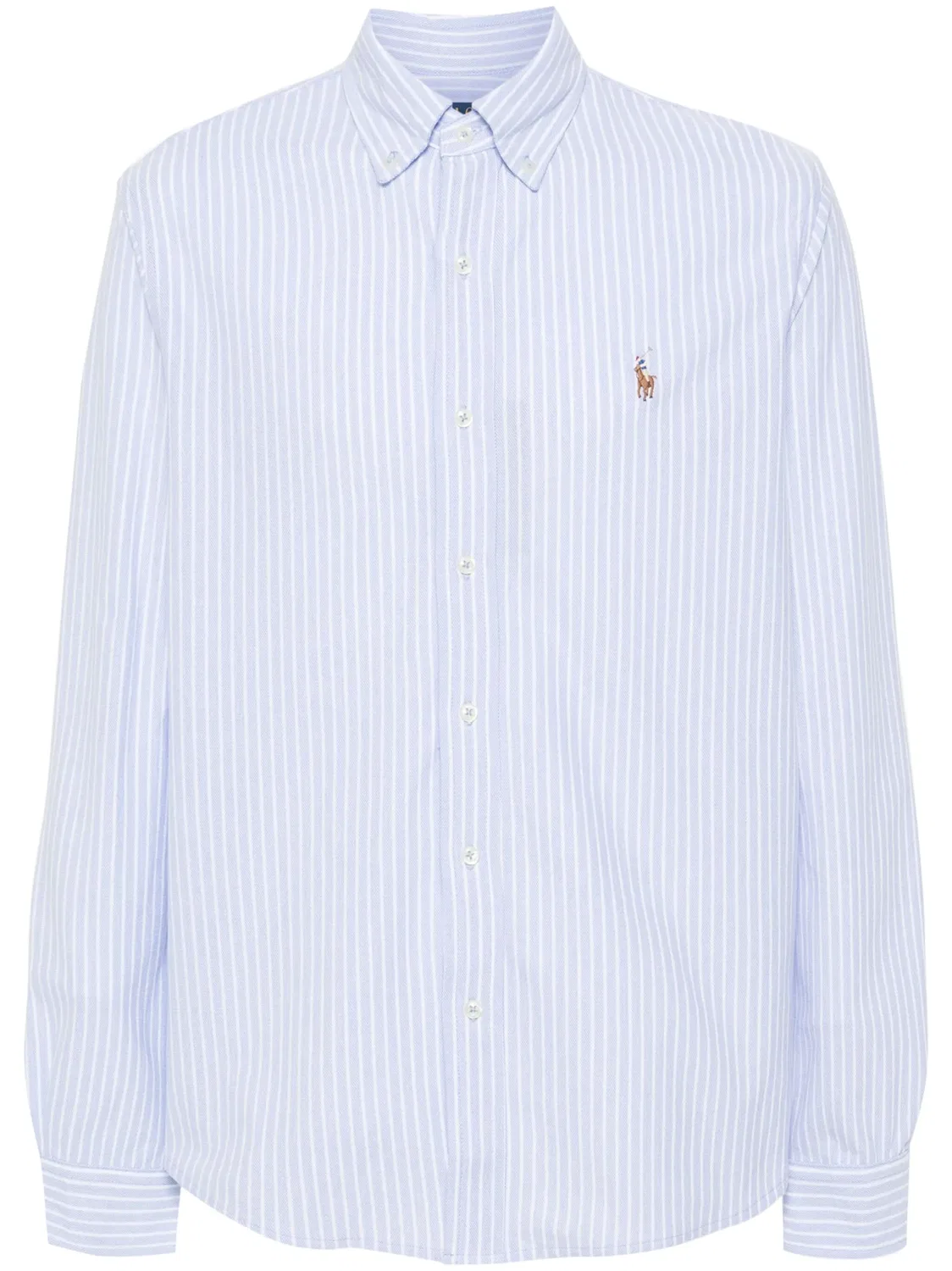 Рубашка с полоской и эмблемой Поло Polo Ralph Lauren, синий