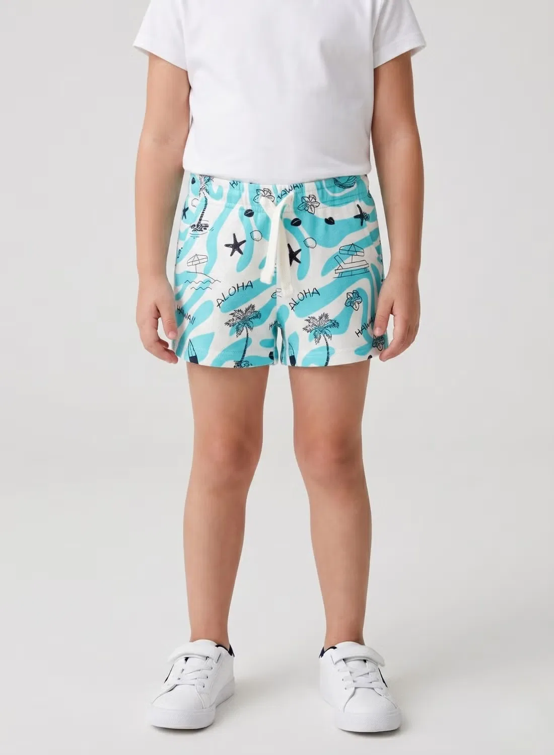 Шорты с принтом Aloha Hawaii Surf & Beach Babyqlo, синий