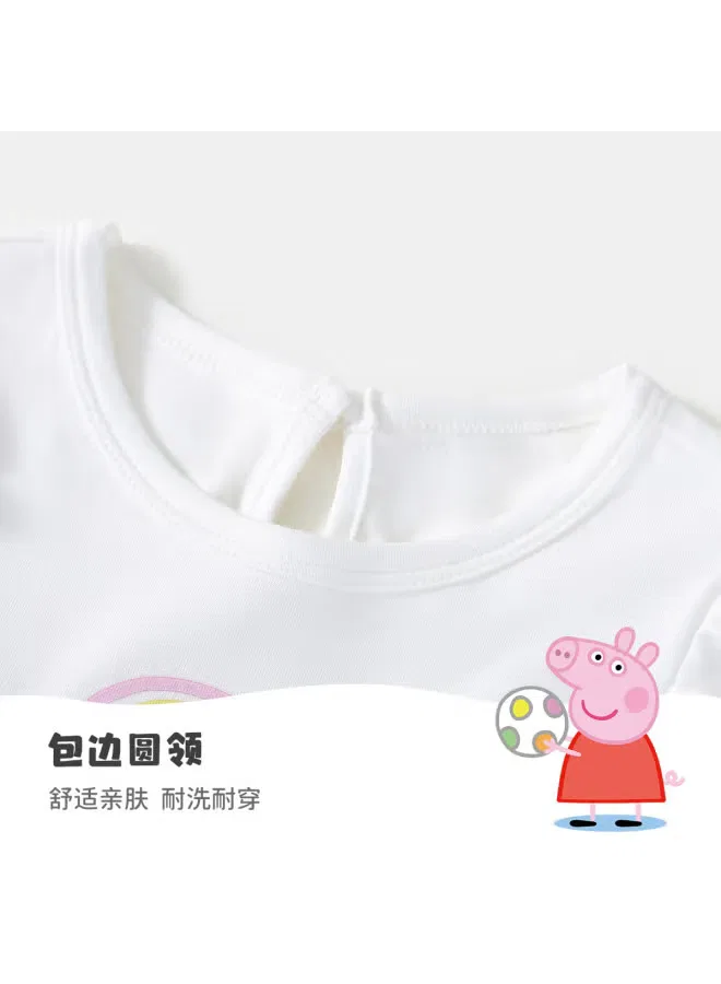 Платье с короткими рукавами Peppa Pig, белый — фото 4