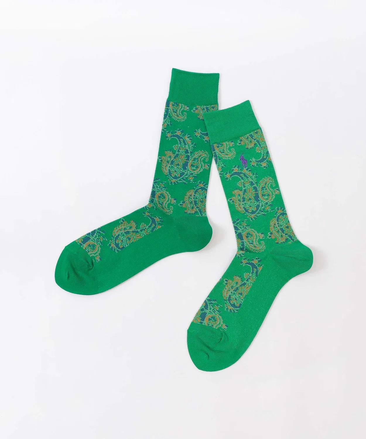 Мужские носки с пейслийским принтом POLO RALPH LAUREN, Green
