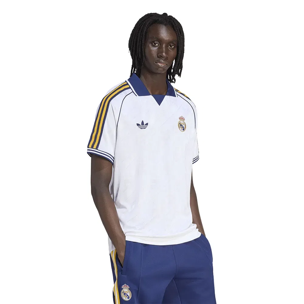 Мужская футболка с принтом Real Madrid Originals Adidas, White