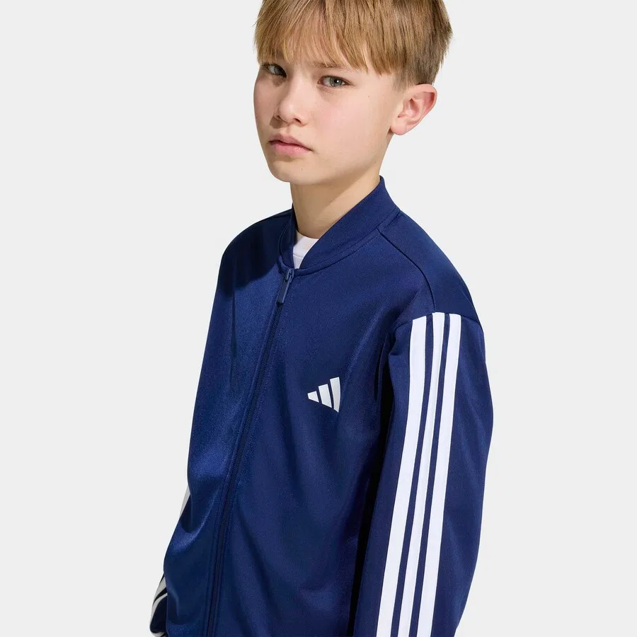 Спортивная толстовка на молнии ADIDAS SPORTSWEAR темно-синего цвета — фото 3