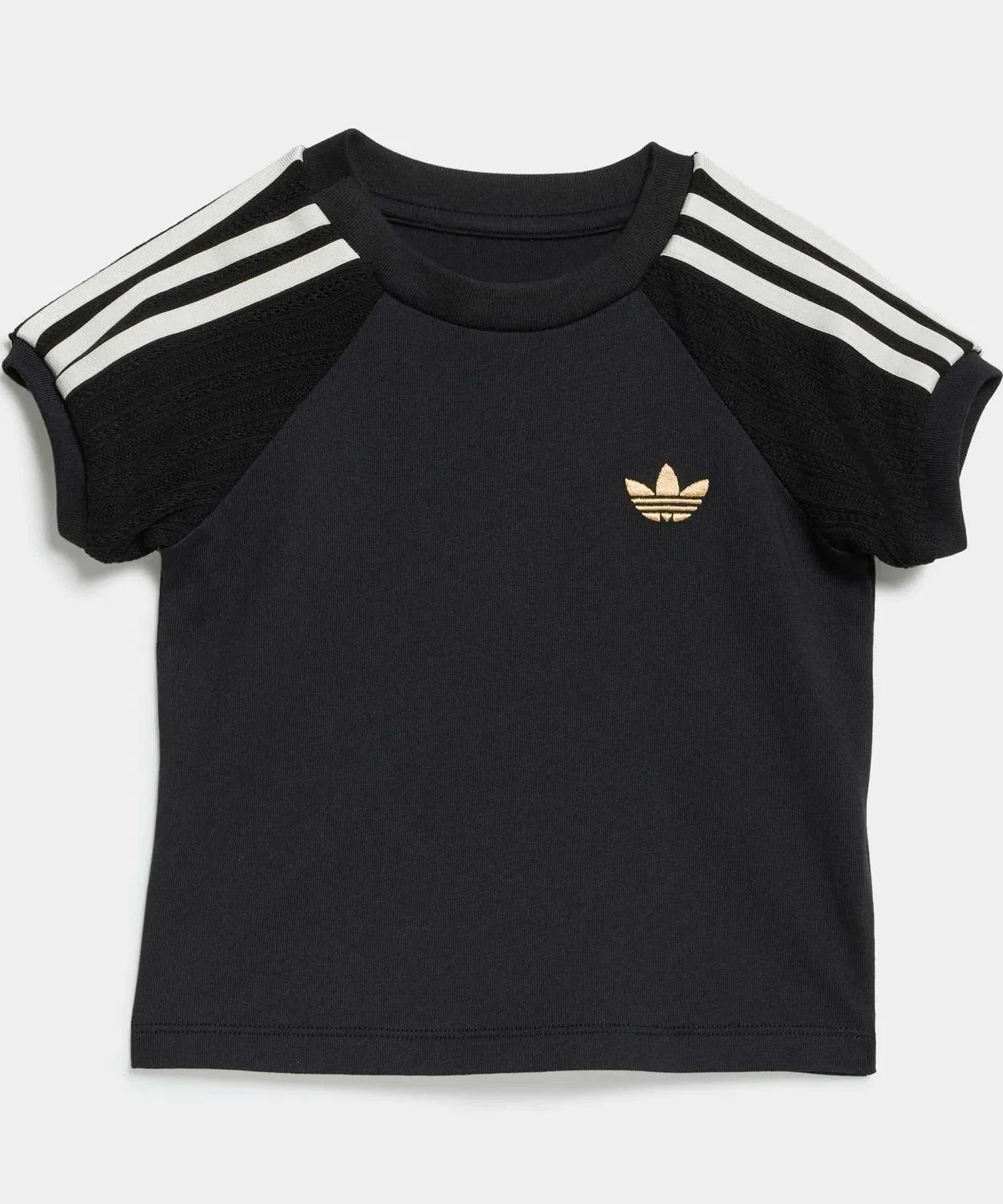 Детский комплект из футболки и леггинсов с принтом линии Adidas Originals, Black — фото 3