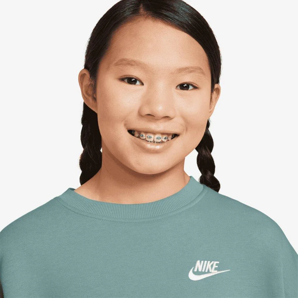 Детское худи с капюшоном Sportswear Club Fleece Bi Nike, Grun — фото 3