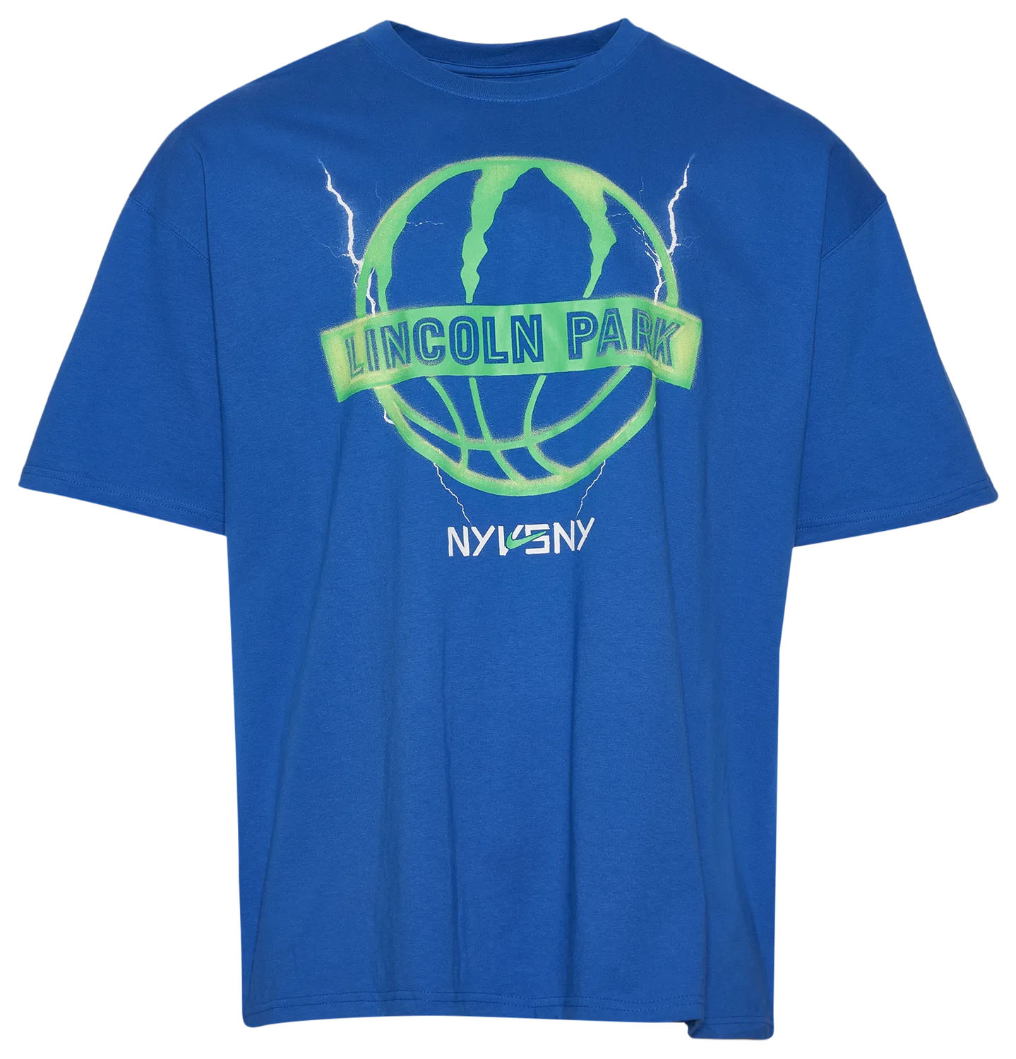 Мужская футболка с коротким рукавом Nike Maximum 90, Green/Game Royal/White — фото 3