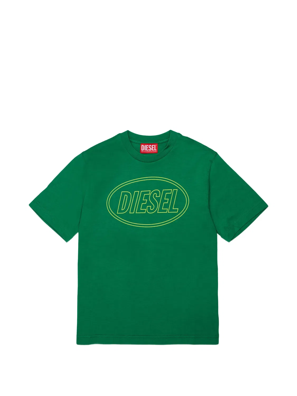 Футболка с логотипом Diesel Kids, зеленый