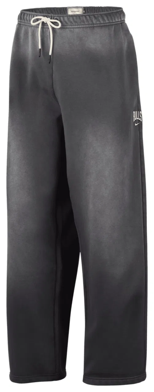 Мужские штаны утепленные с технологией Therma-FIT Nike Bulls Basketball Wash Pants, серый/белый