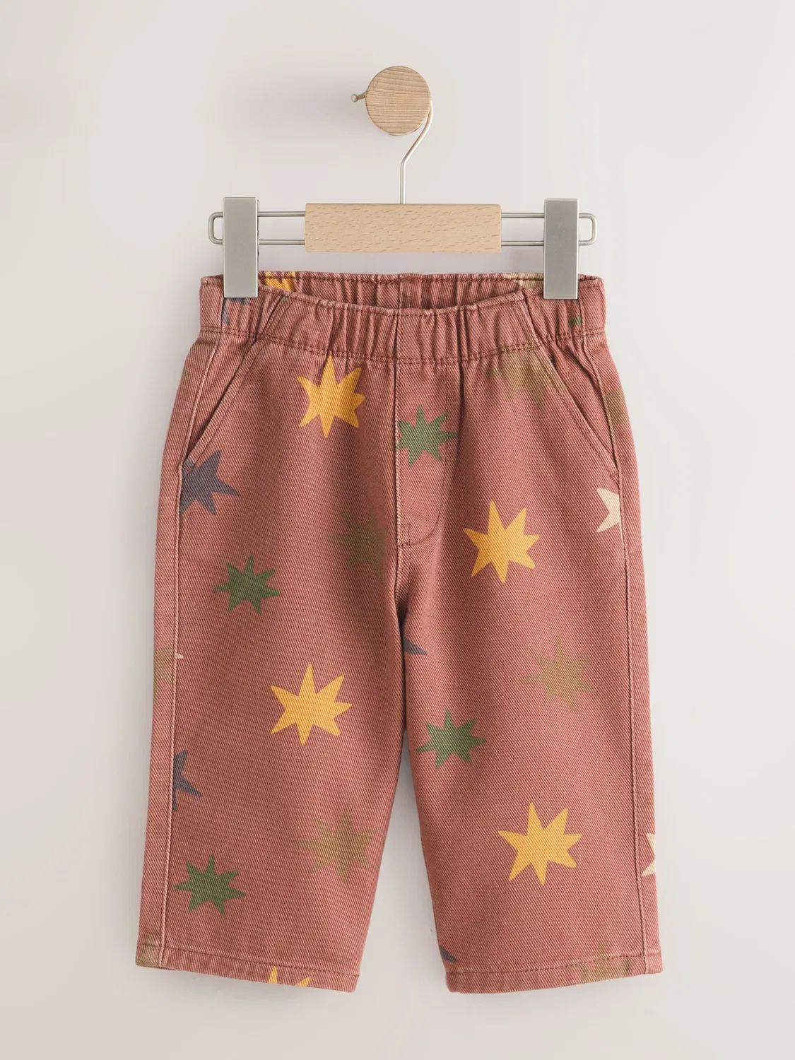 Брюки широкие, модель Pull On Wide Next, мульти-красный — фото 4