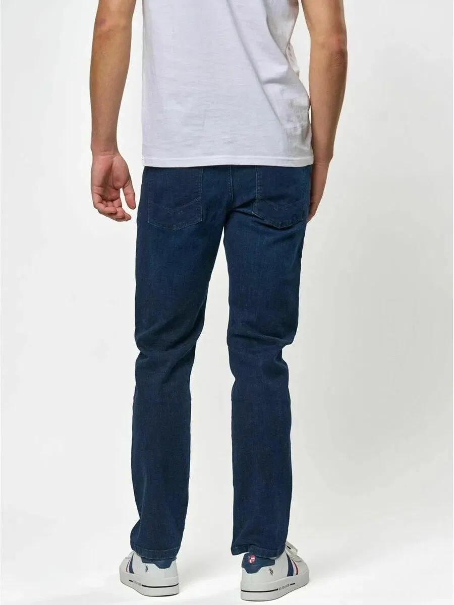 Джинсы U.S. Polo Assn. Regular Jeans 'UMBratt' темно-синего цвета — фото 4