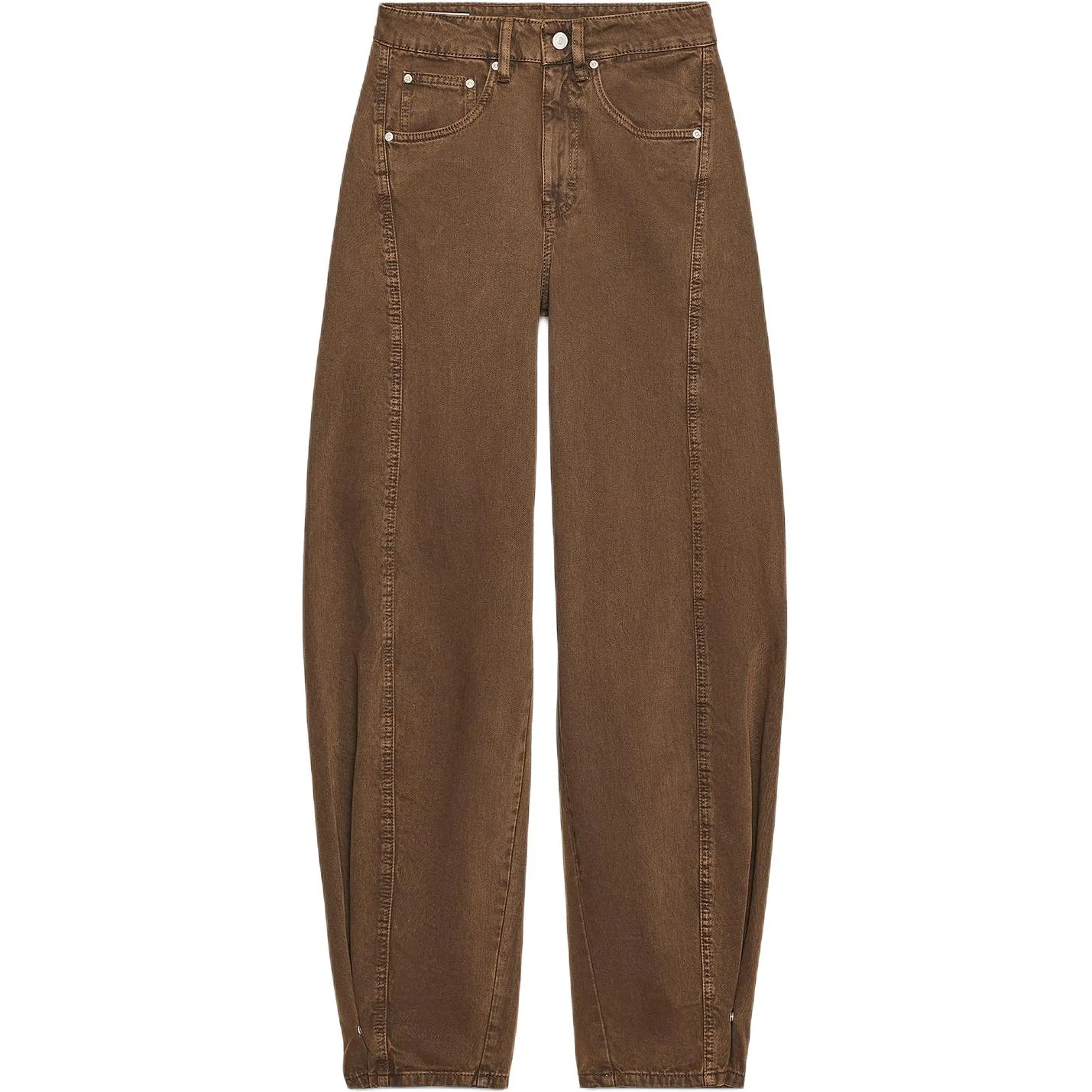 Женские джинсы ZARA, Коричневый