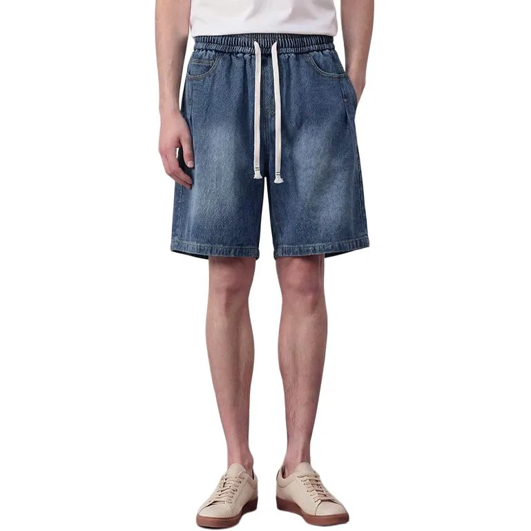 Детские шорты джинсовые свободного кроя Tonlion, Light Blue — фото 4