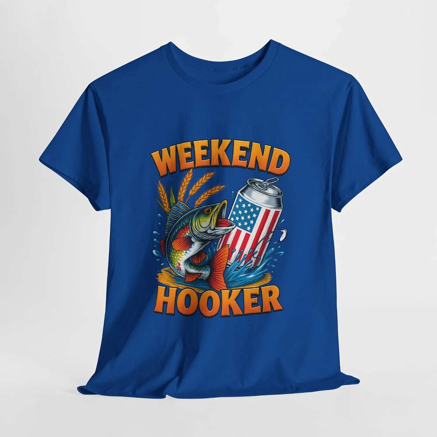 Мужская футболка с принтом Weekend Hooker, Royal — фото 2